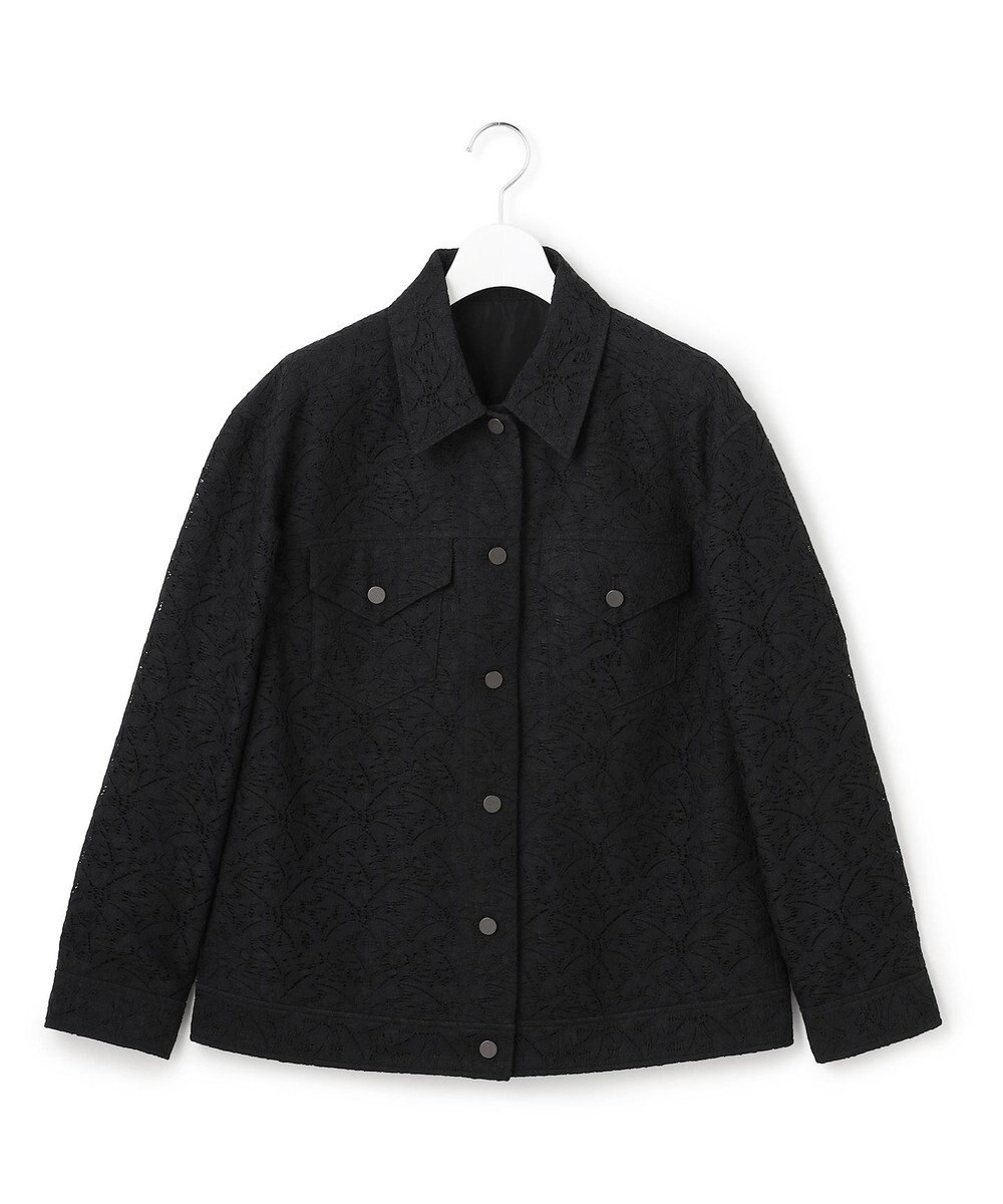 ICB L 【洗える】リーフラッセルレース ジャケット 