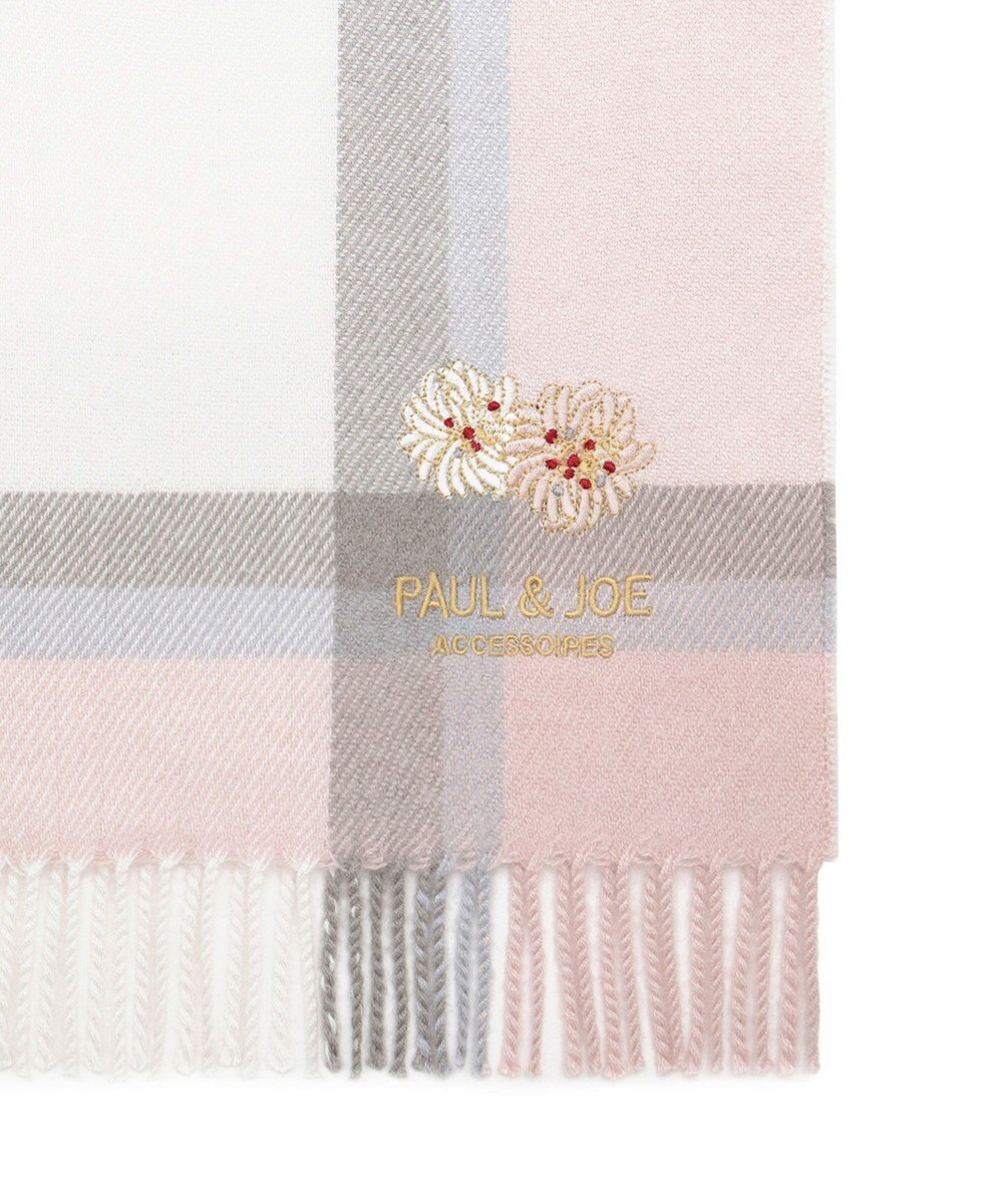 MOONBAT 【FUDGE11月号掲載】PAUL & JOE ACCESSOIRES クリザンテーム刺繍ムースタッチマフラー（パッケージ入り） 