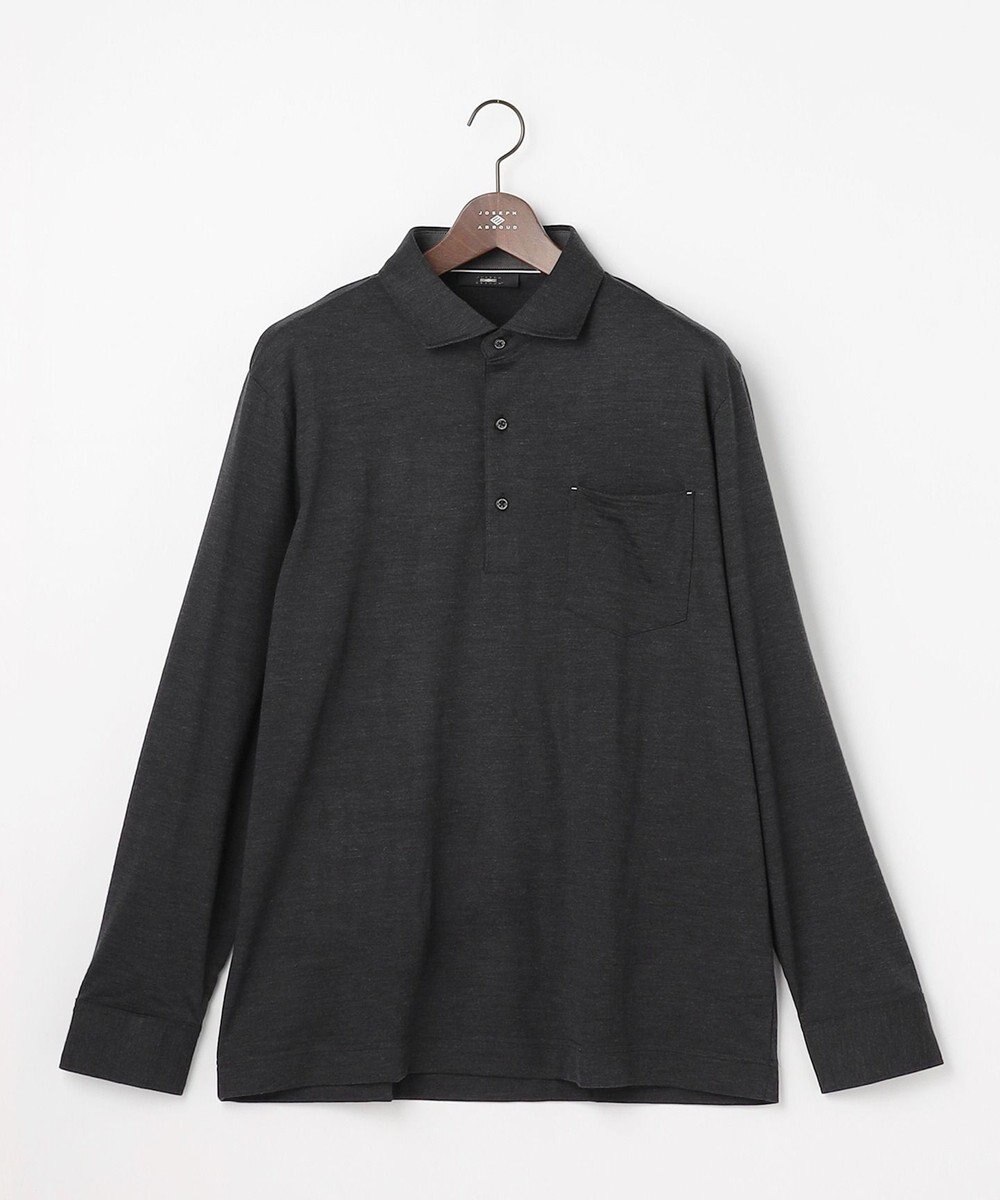 JOSEPH ABBOUD 【キングサイズ・ふっくらあたたかウール100％】ウールダディポロシャツ 