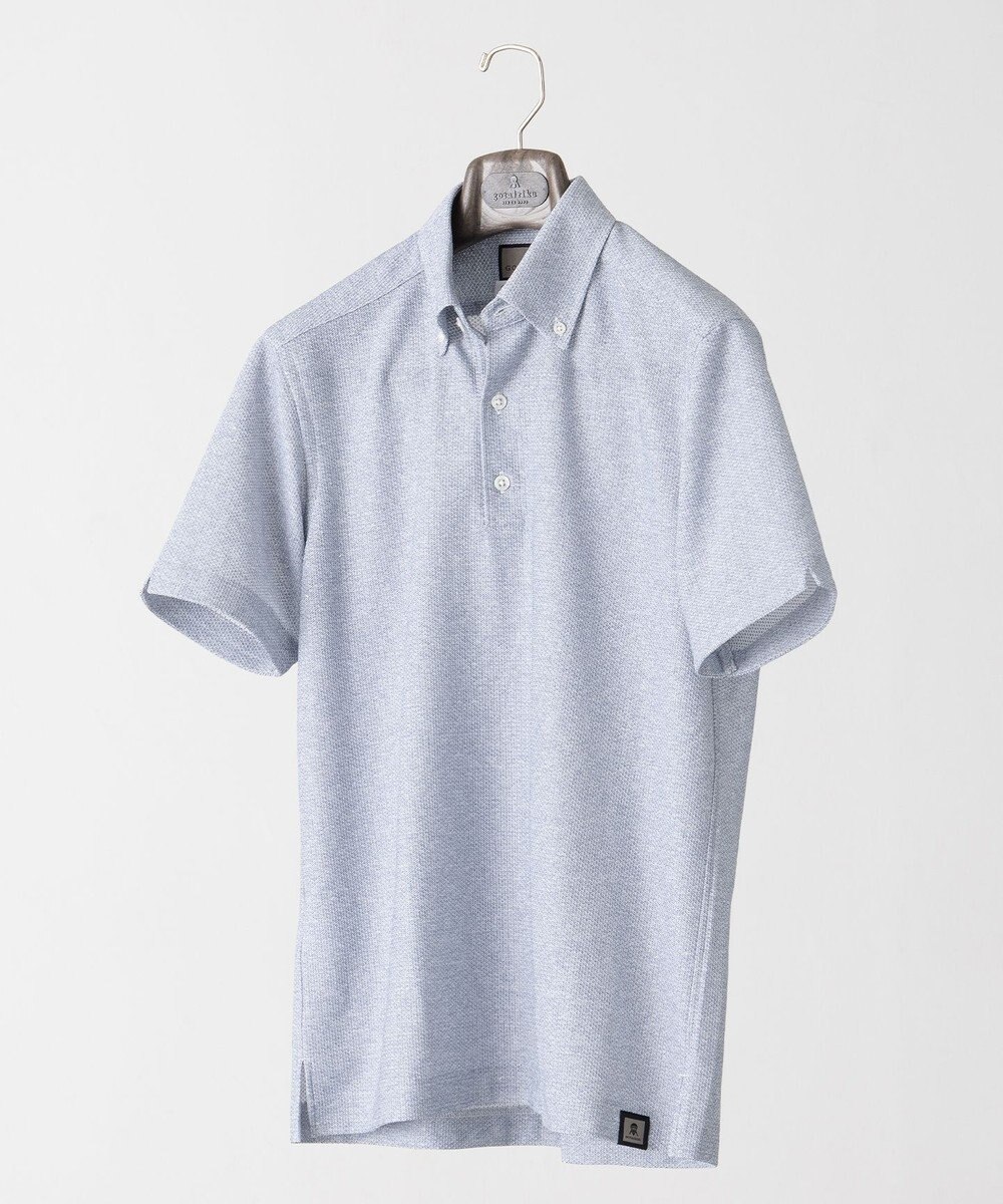 GOTAIRIKU 麻混・襟しっかり【洗える/通気性】ノルマンディーリネン ボタンダウンポロシャツ(25年モデル) 