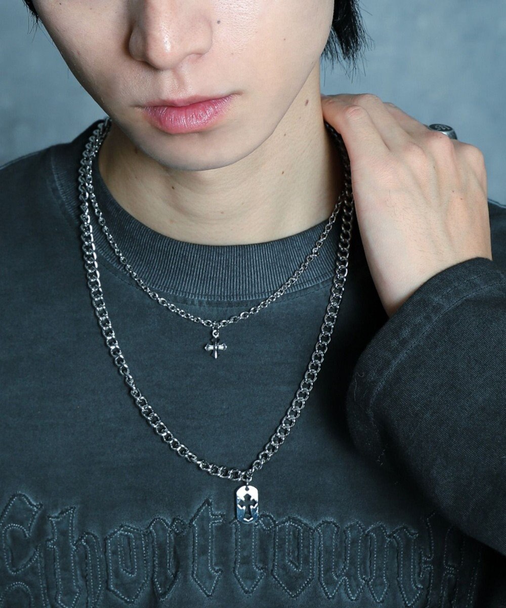 WEGO Mモチーフレイヤードネックレス 