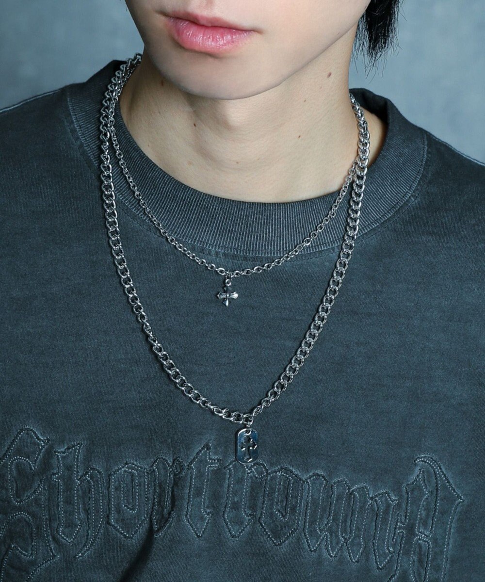 WEGO Mモチーフレイヤードネックレス 