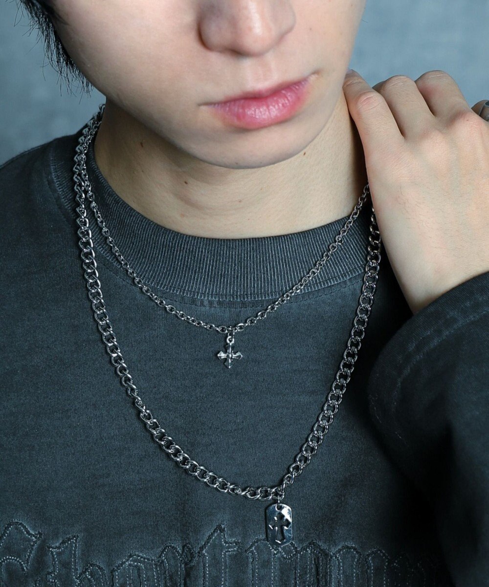 WEGO Mモチーフレイヤードネックレス 