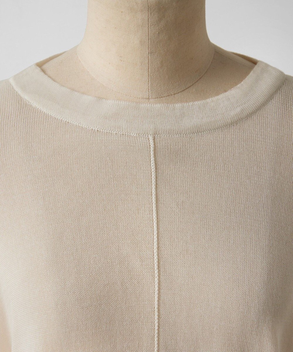 TOQUE 〈大草直子さんアドバイザー〉ウォッシャブルシルク×コットン ニットロングスリーブ 