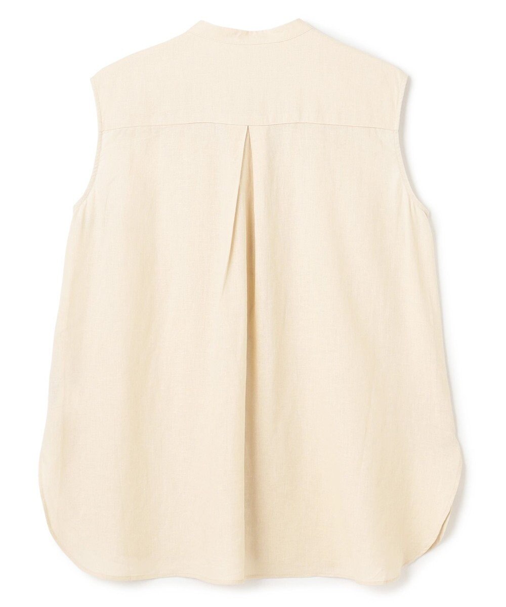 UNFILO リネンレーヨン ノースリーブブラウス 