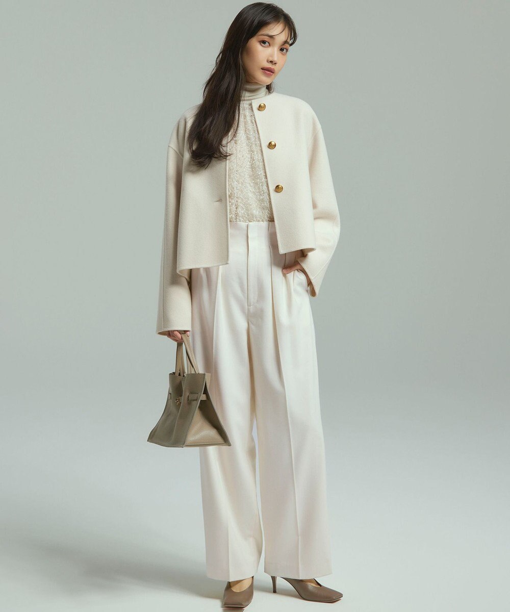 23区 S 【Oggi1月号/CLASSY.11月号掲載】スムージーコットン タートルネック ニット 