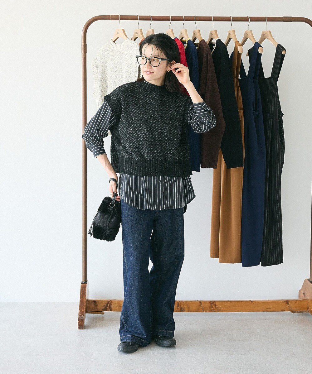 CRAFT STANDARD BOUTIQUE キナリノコラボ/洗える2wayモールニットベスト/24AW 