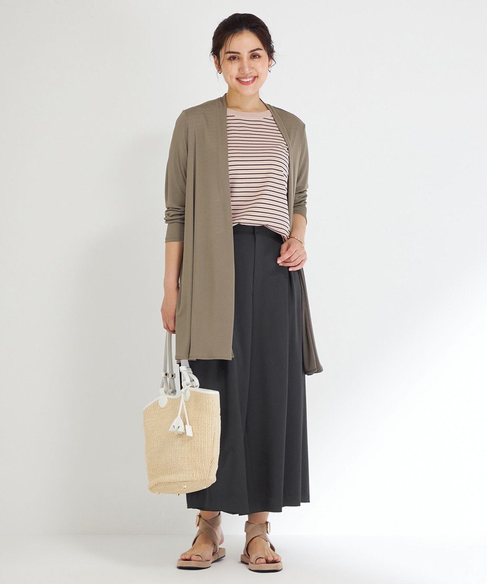 23区 L 【Lサイズ限定/洗える】ハイストレッチツイル パンツ 