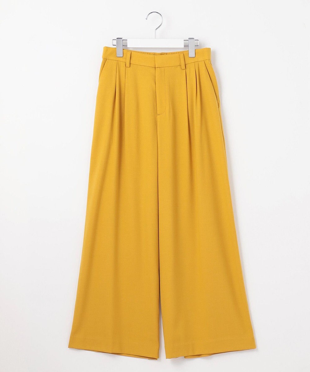 自由区 S 【洗える】ビエラストレッチワイド パンツ 