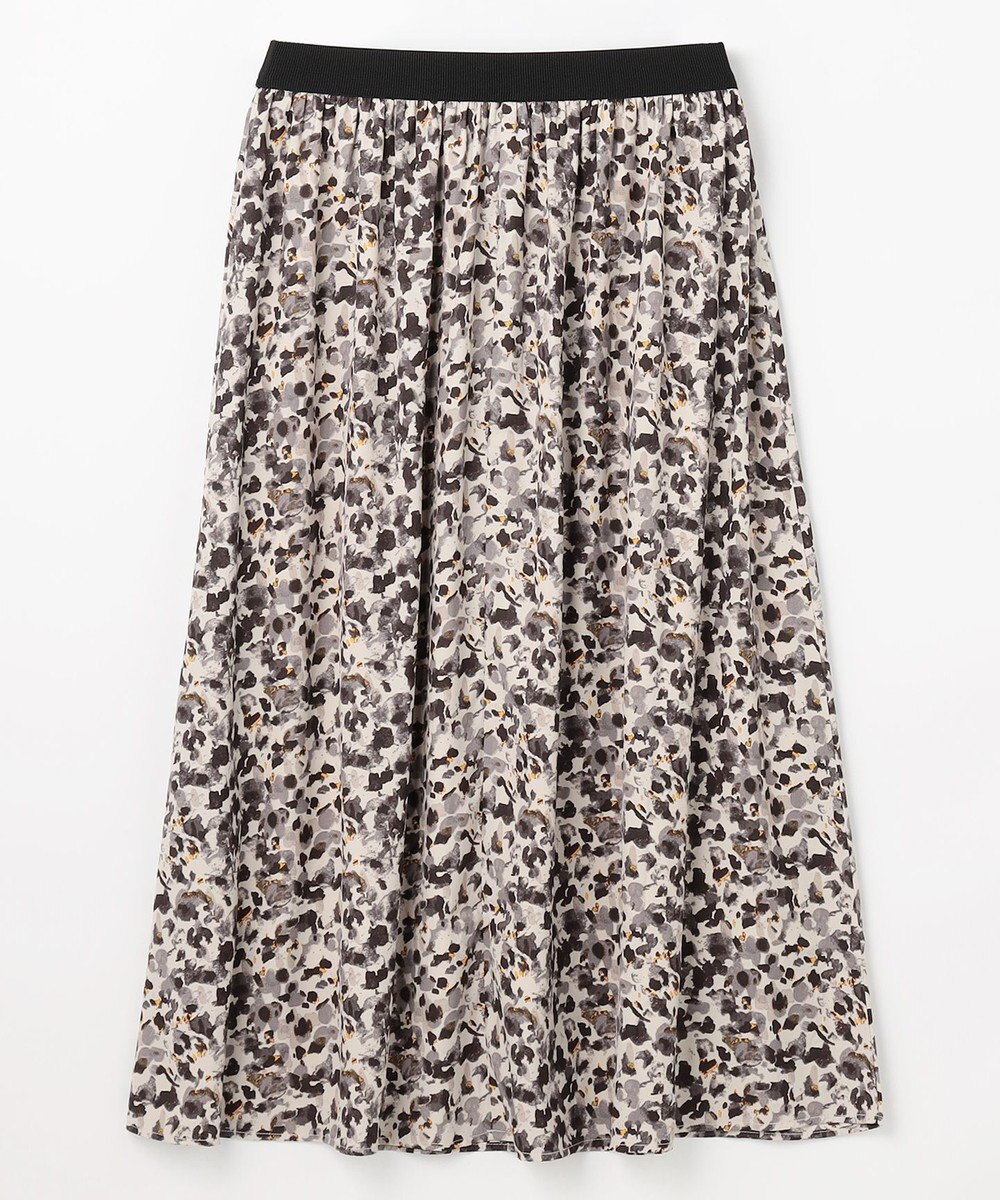 ANY 【ウエストゴム】モザイクプリントスカート 