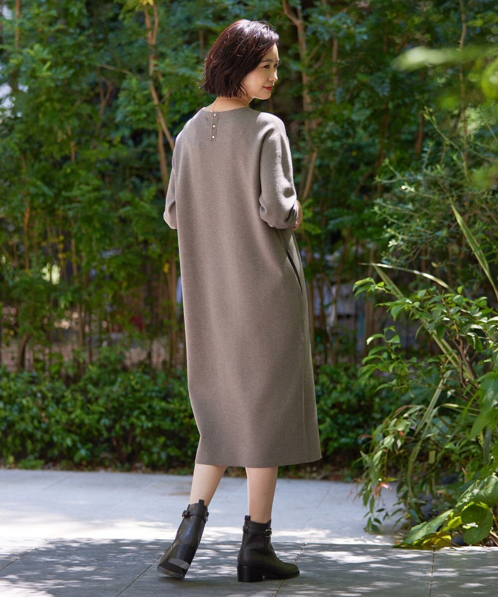 J.PRESS LADIES 【洗える】VIS/PE MILANO ニット ワンピース 