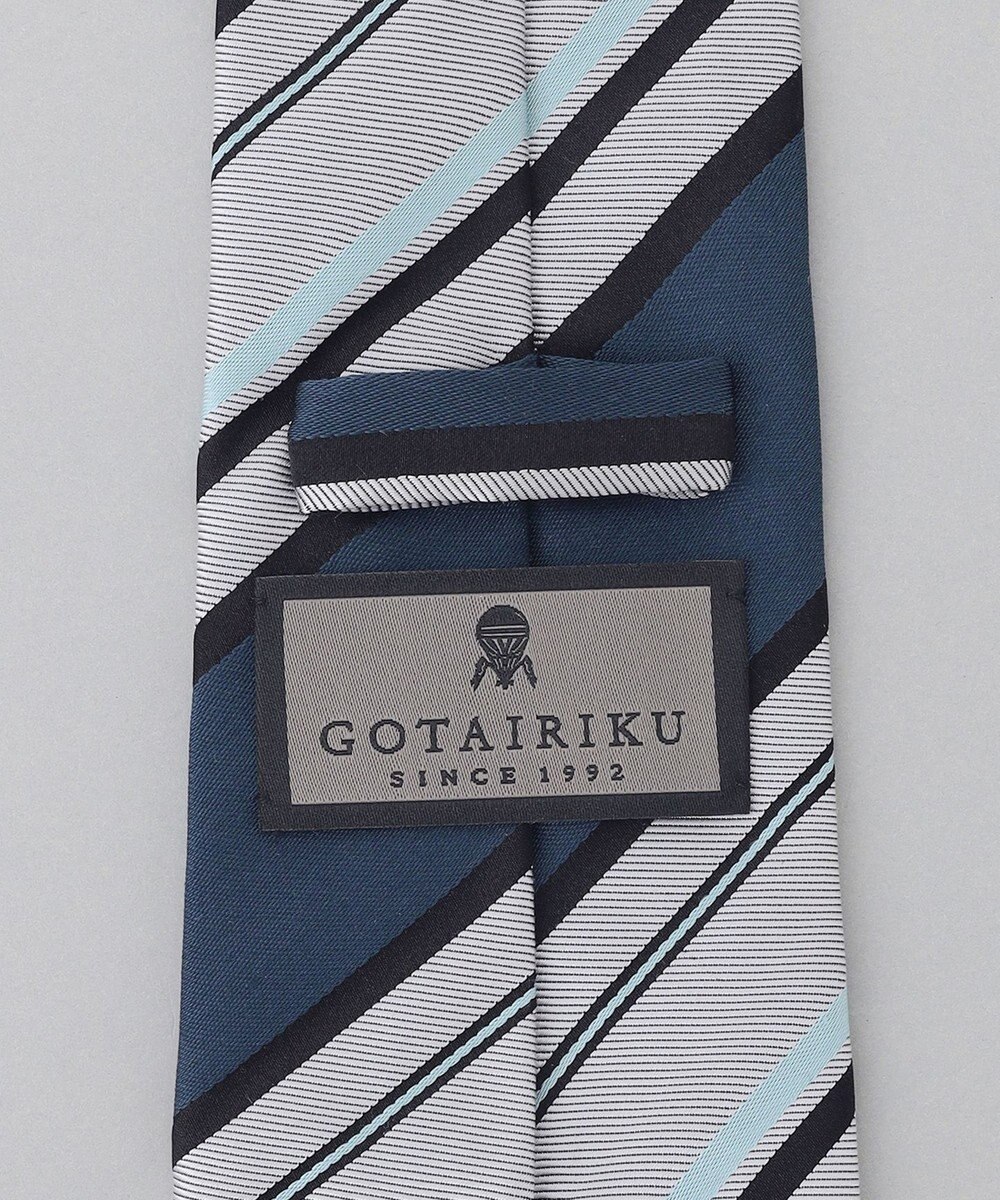 GOTAIRIKU GOTAIRIKU別注【日本製】シルク ネクタイ_レジメンタル 