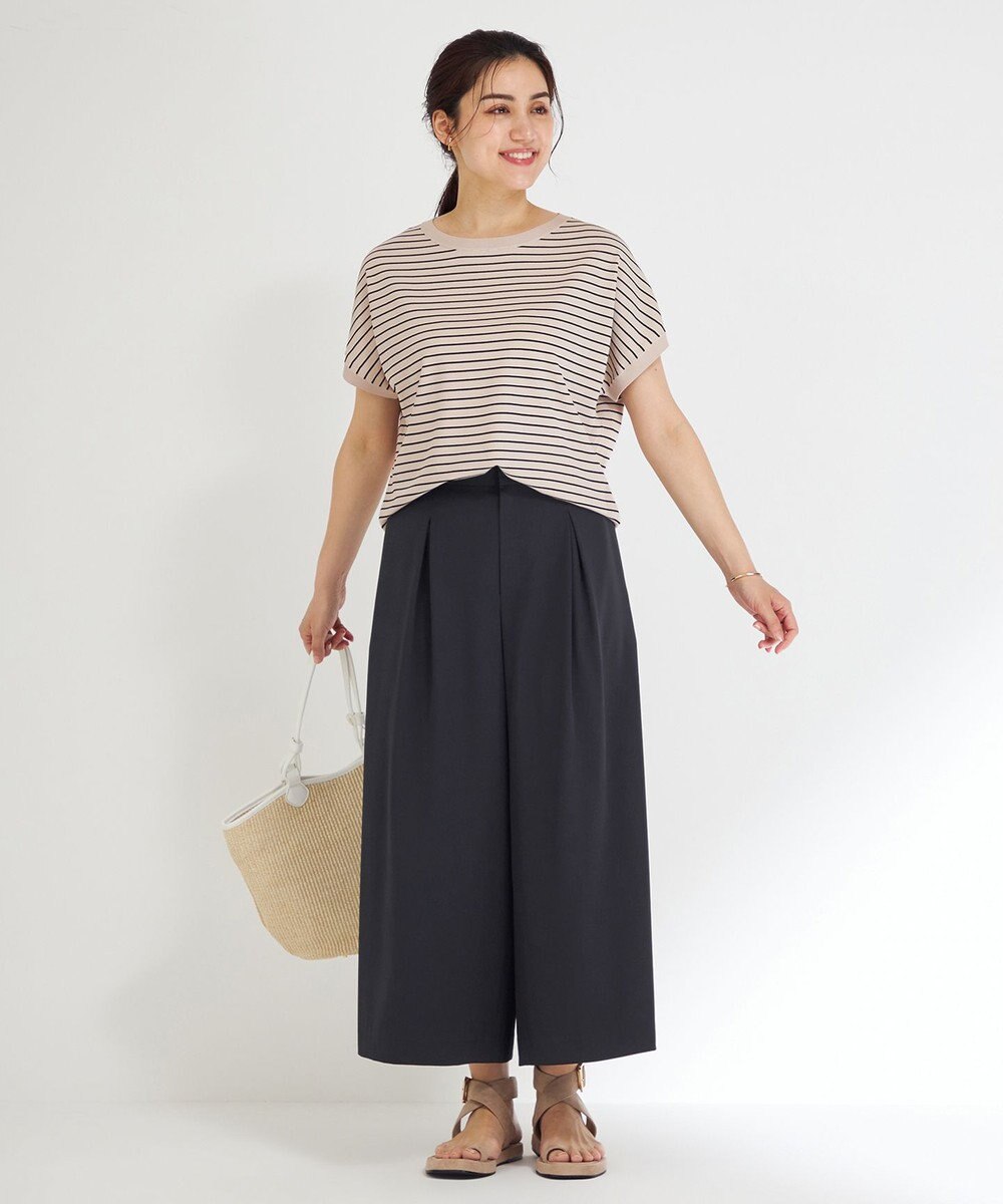 23区 L 【Lサイズ限定/洗える】ハイストレッチツイル パンツ 