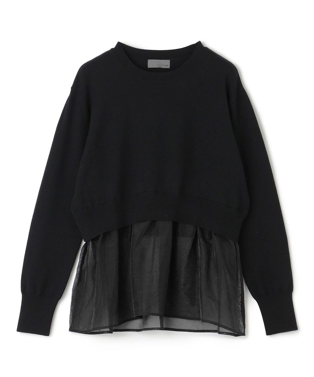 uncrave ウール ナイロン ペプラム ニット（uncrave STANDARD） 