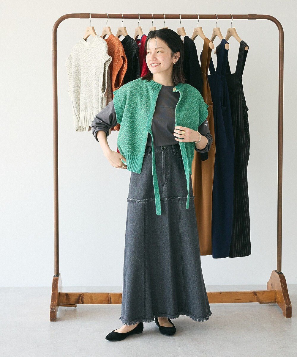 CRAFT STANDARD BOUTIQUE キナリノコラボ/洗える2wayモールニットベスト/24AW 