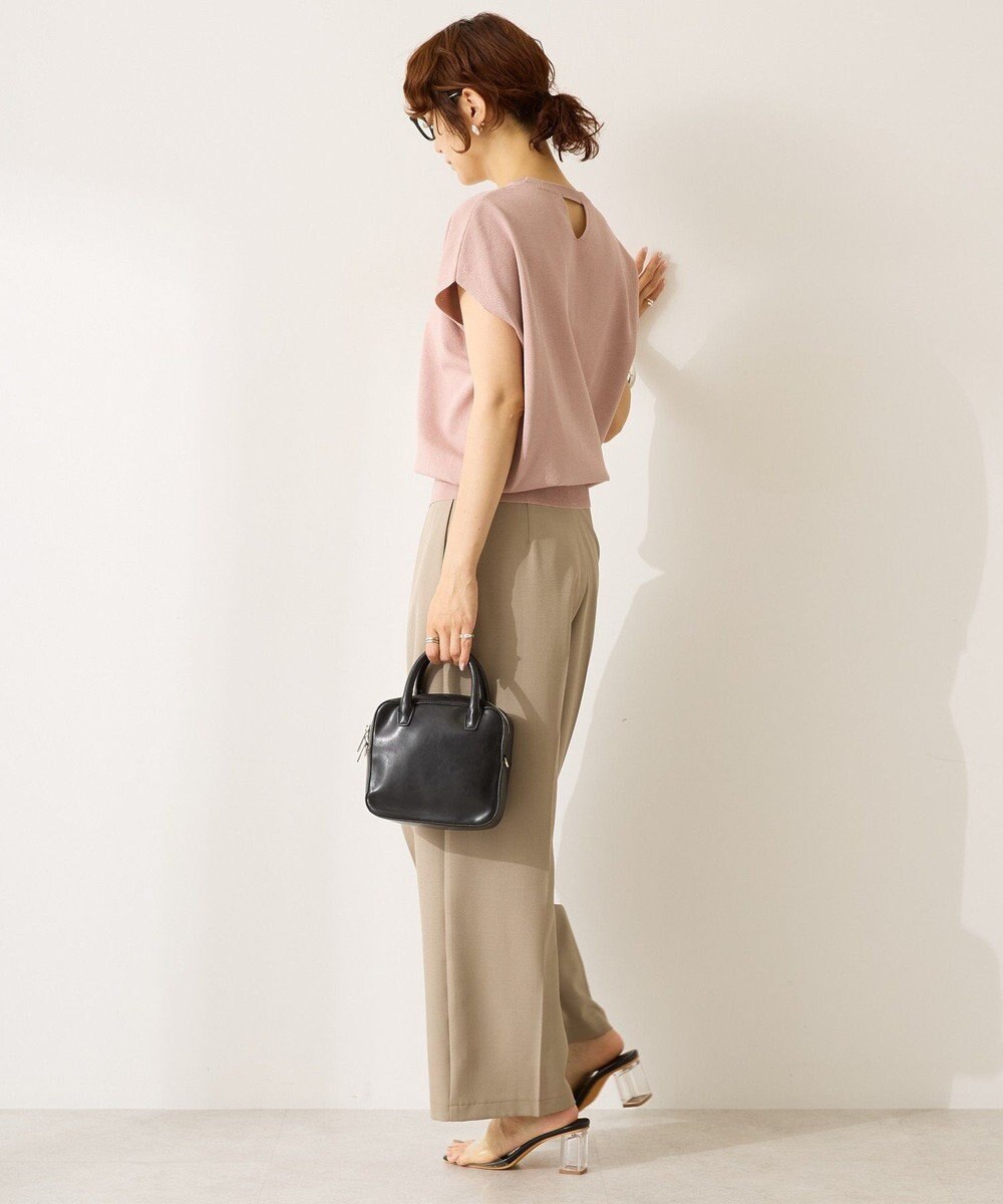 AMERICAN HOLIC 【WEB限定】接触冷感ラメフレンチスリーブニットプルオーバー 