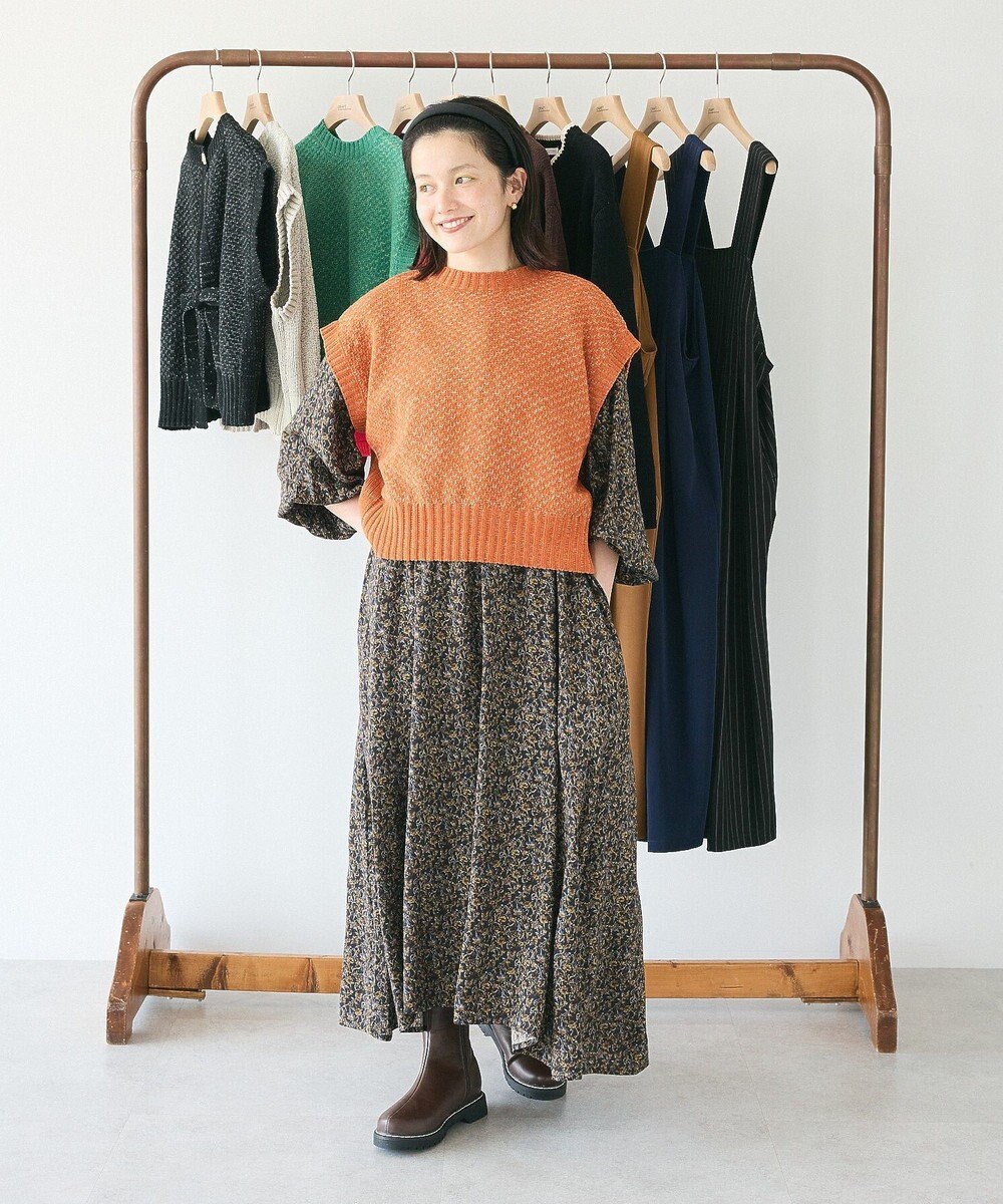 CRAFT STANDARD BOUTIQUE キナリノコラボ/洗える2wayモールニットベスト/24AW 