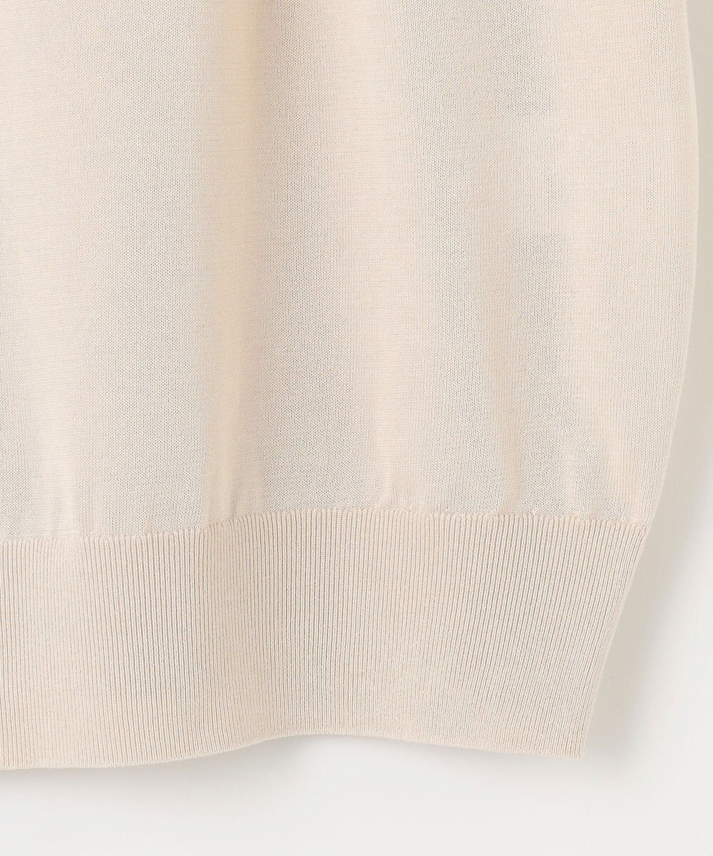 J.PRESS LADIES S 【洗える・抗菌防臭】コットンアセテート バンドカラー ニット 