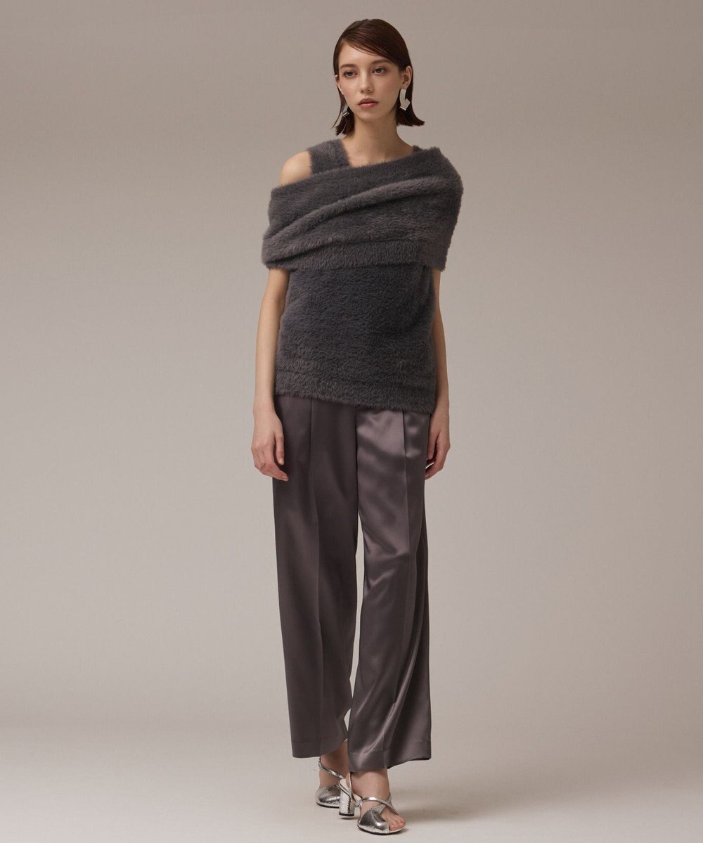 GRACE CONTINENTAL オフタートルニットトップ 