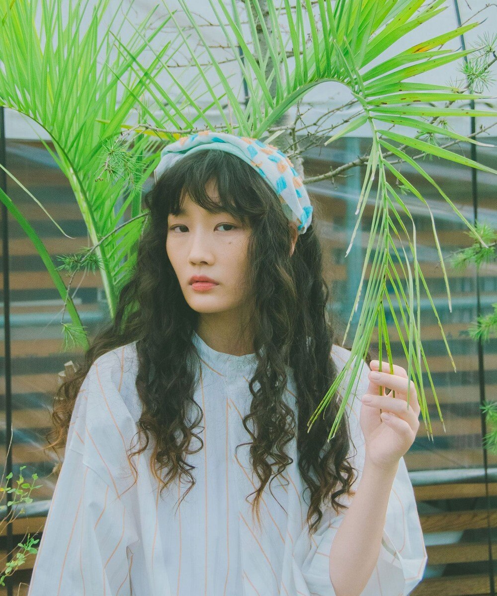 POLS ジャガード織 FRAME ヘアバンド 