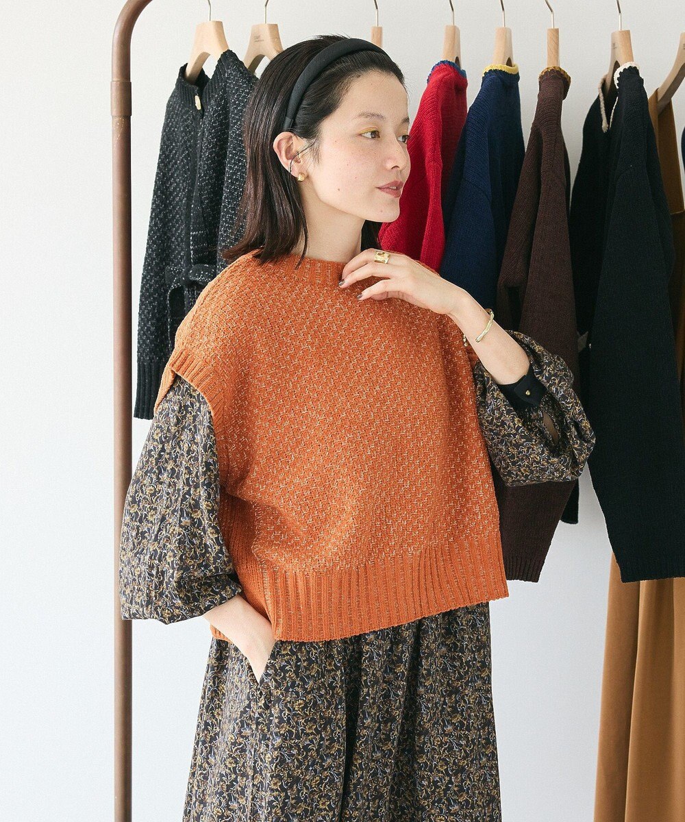 CRAFT STANDARD BOUTIQUE キナリノコラボ/洗える2wayモールニットベスト/24AW 