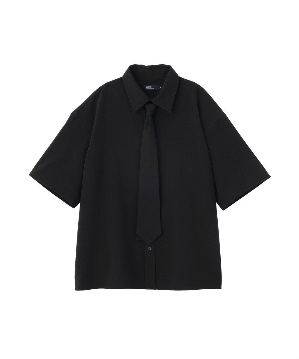 CRAFT STANDARD BOUTIQUE タイ付き半袖シャツ 