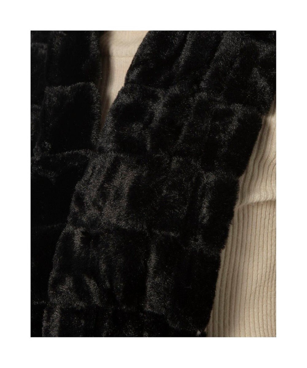 UNBILLION カシュネ cache nez / 畝入りフェイクファースヌード 