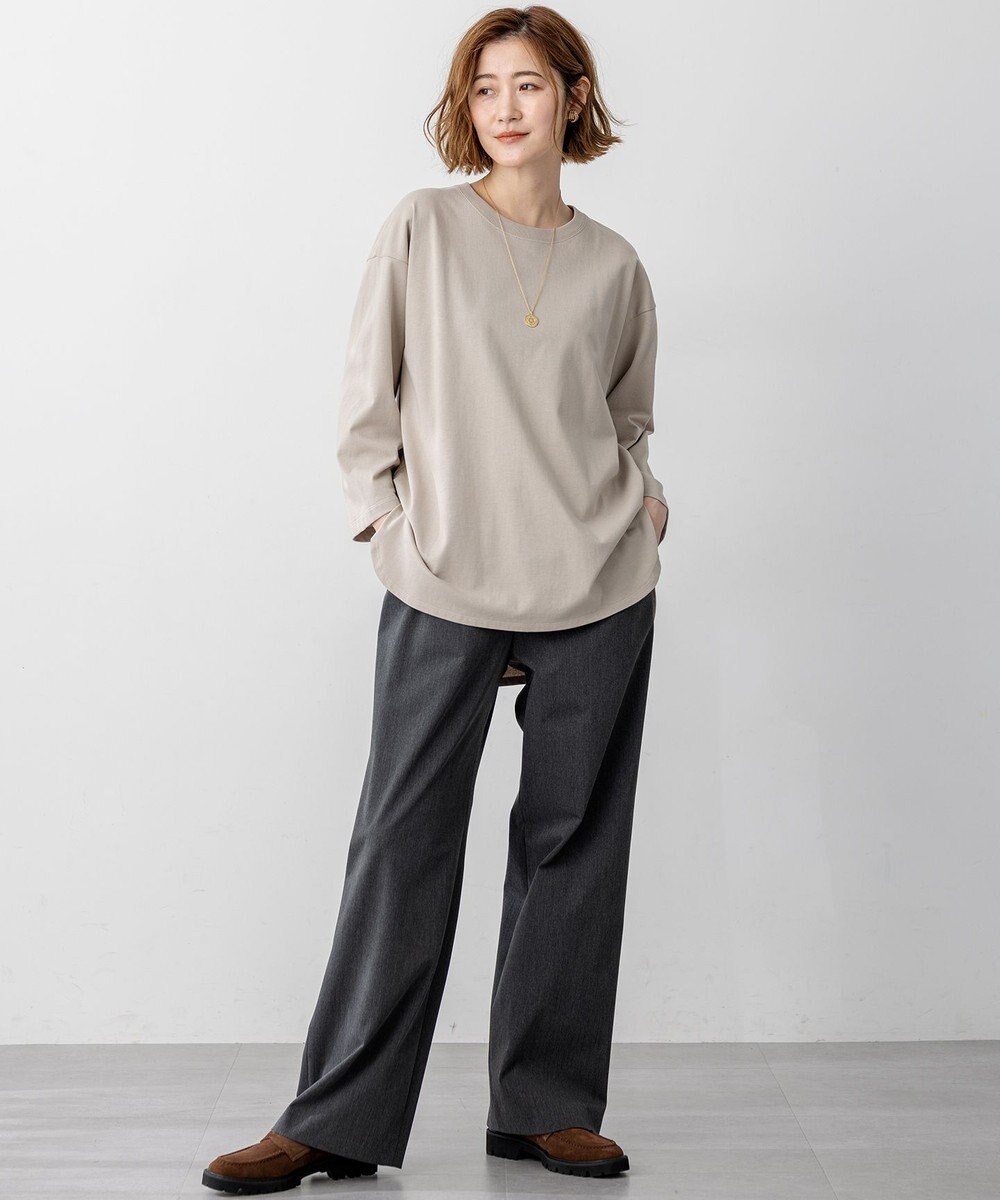 23区 L 【SLOW/一部店舗限定】MVSコットン チュニック シンプルTEE 