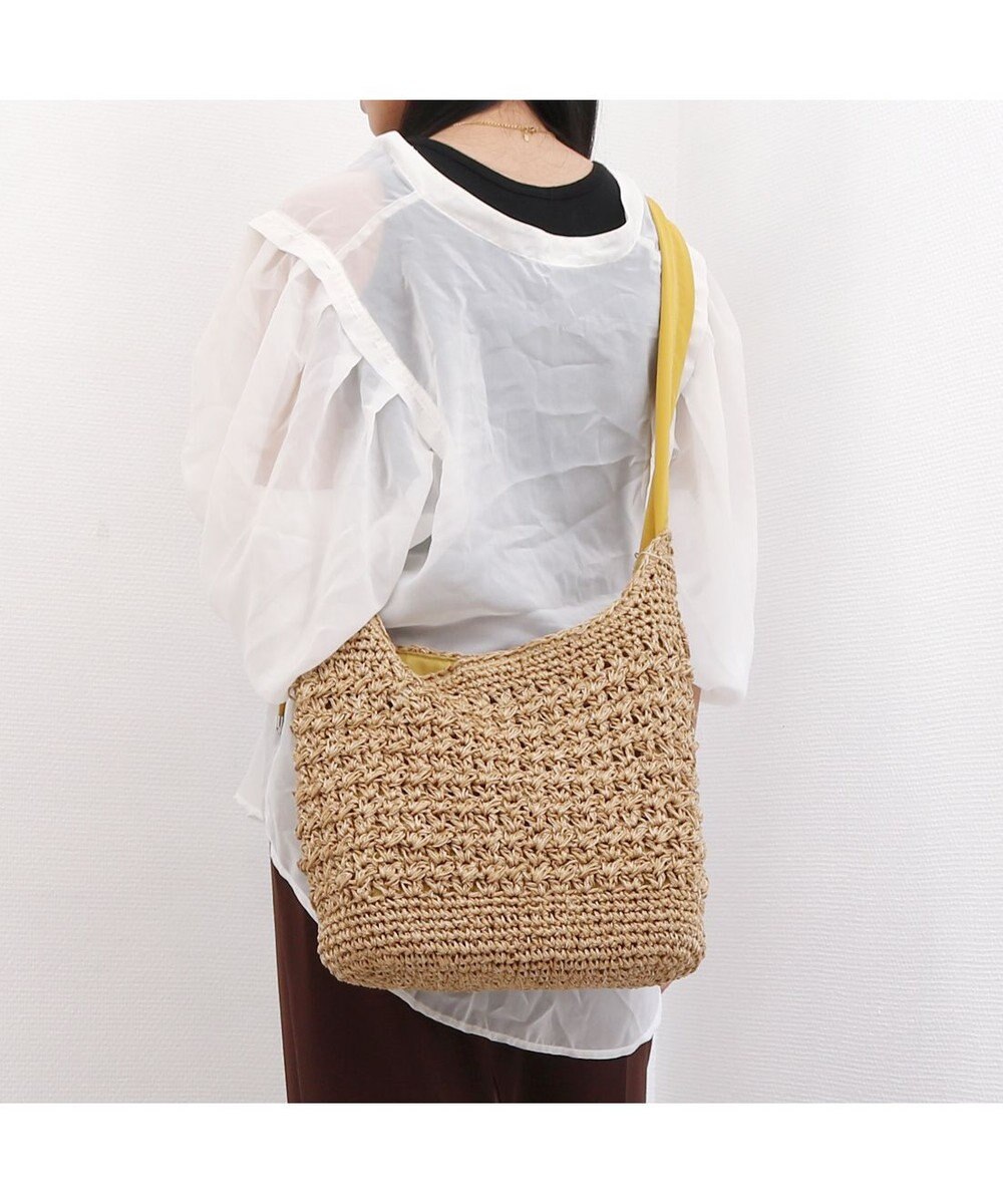 UNBILLION カシュカシュ cachecache / ドロストギャザーハンドル柄編2wayトート 