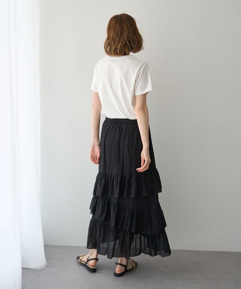 YECCA VECCA アシメラッフルスカート 