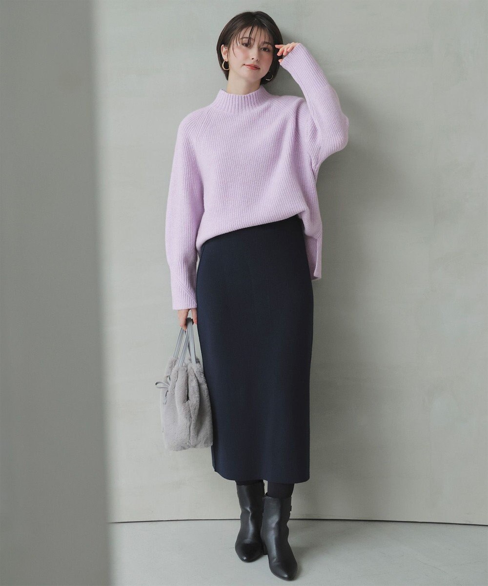 ANY SIS S CICA加工 ニット タイト スカート 