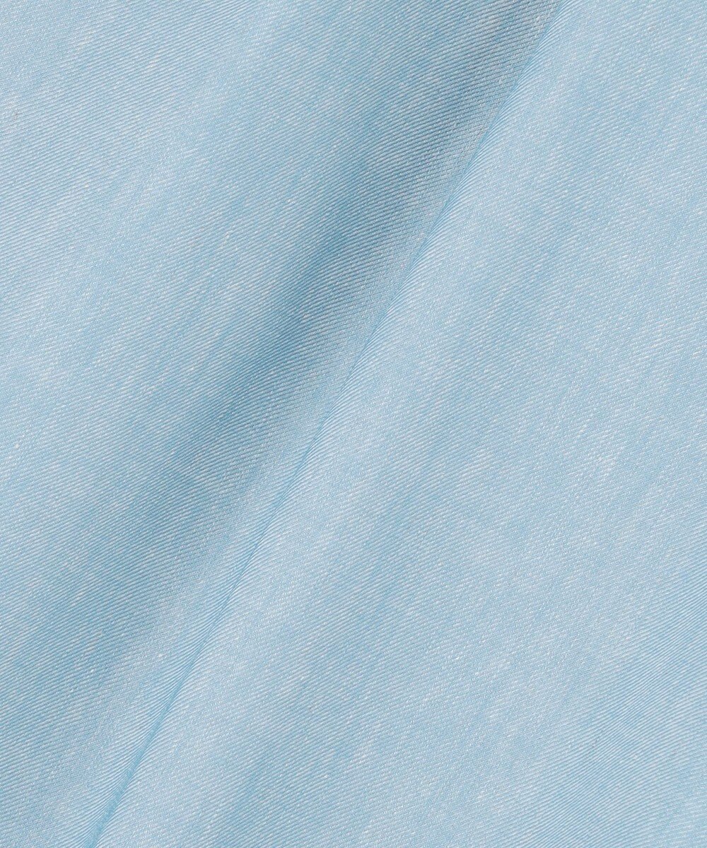 自由区 【セットアップ対応・楽チンキレイ見え】ソフトリネンダンガリーワイド パンツ 