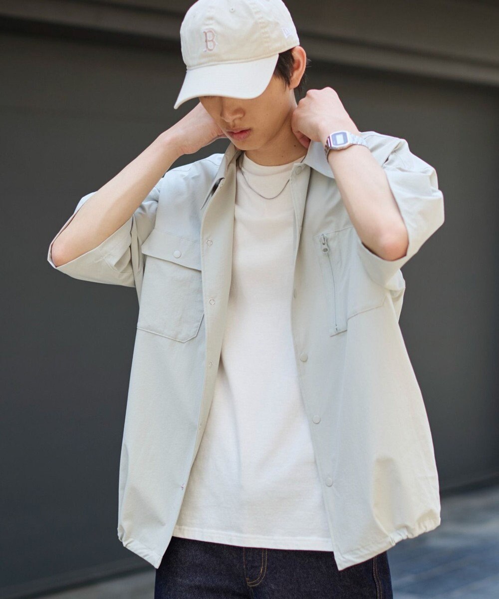 WEGO 【ユニセックス着用ITEM/MLサイズ展開/機能シャツ】リップストップシャツ（SS） 