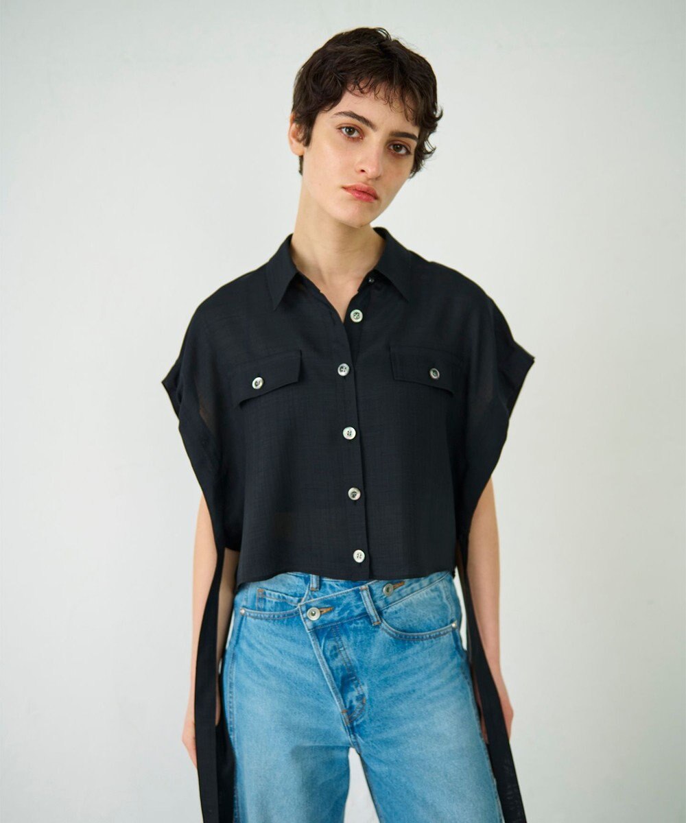 GRACE CONTINENTAL ショートポンチョシャツ 