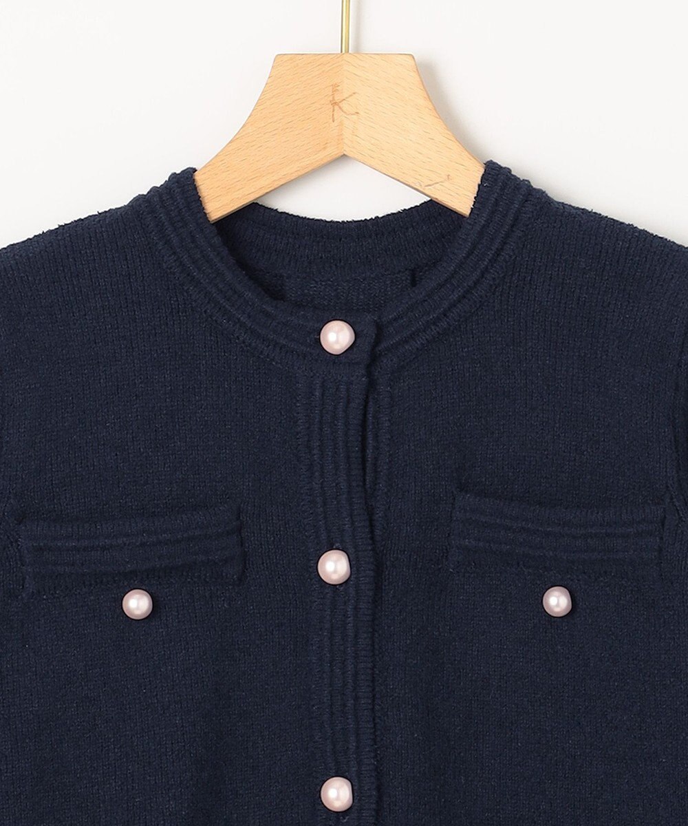 組曲 ミニブークレーツイードニットジャケット 