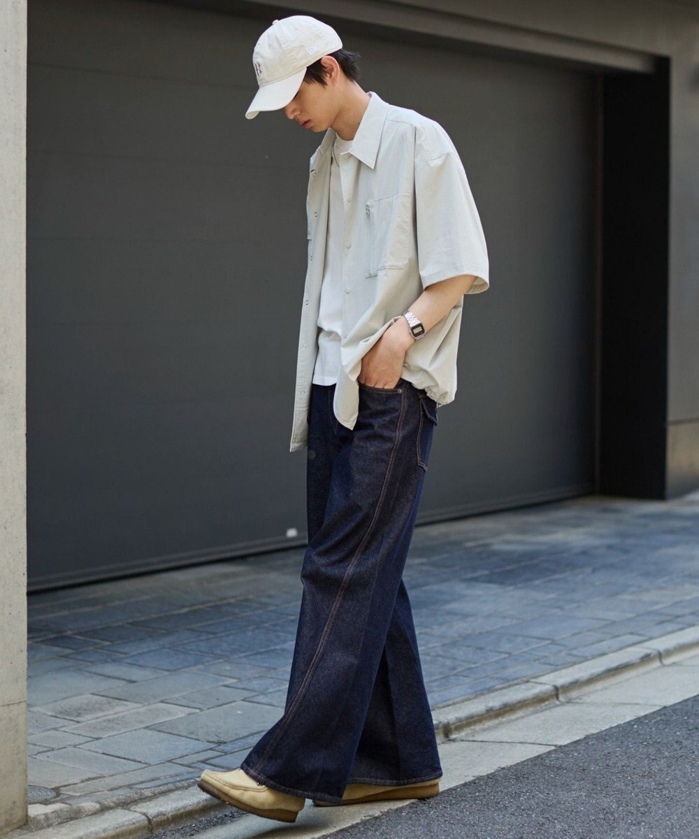 WEGO 【ユニセックス着用ITEM/MLサイズ展開/機能シャツ】リップストップシャツ（SS） 