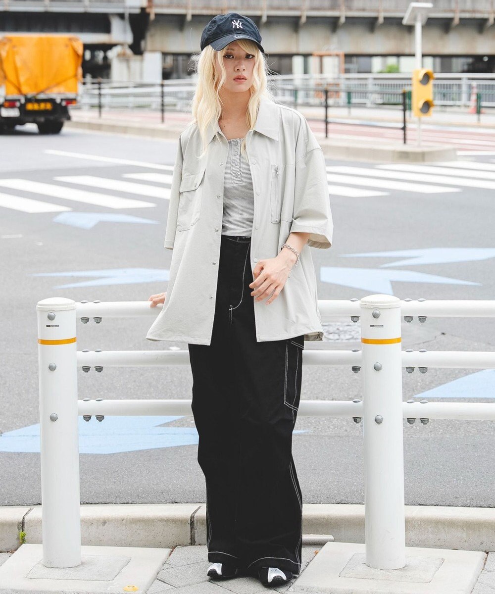 WEGO 【ユニセックス着用ITEM/MLサイズ展開/機能シャツ】リップストップシャツ（SS） 