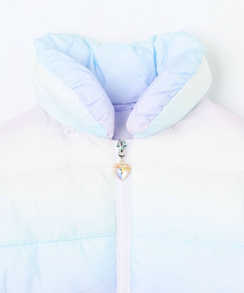 ANY KIDS 【フード取り外し/洗濯機可能】中綿フリル リボンコート 