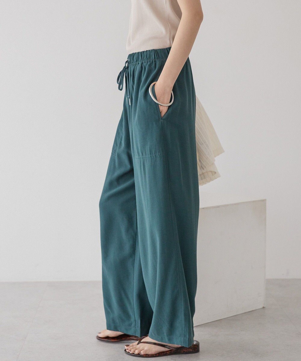 AMERICAN HOLIC 接触冷感ベイカーリラックスパンツ 