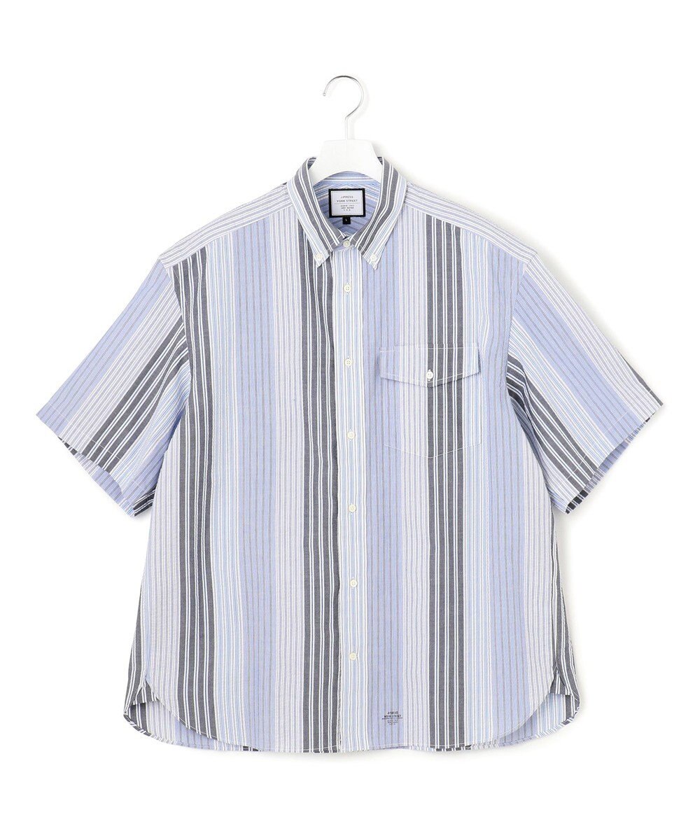 J.PRESS YORK STREET 【UNISEX】ランダムストライプ シャツ 