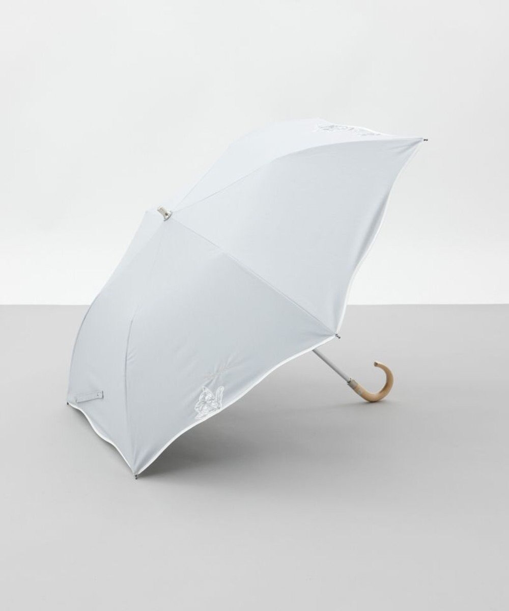 AURORA 【 NINA RICCI（ニナリッチ）】アップリケ刺しゅう/パイピング晴雨兼用傘（折りたたみ傘） 