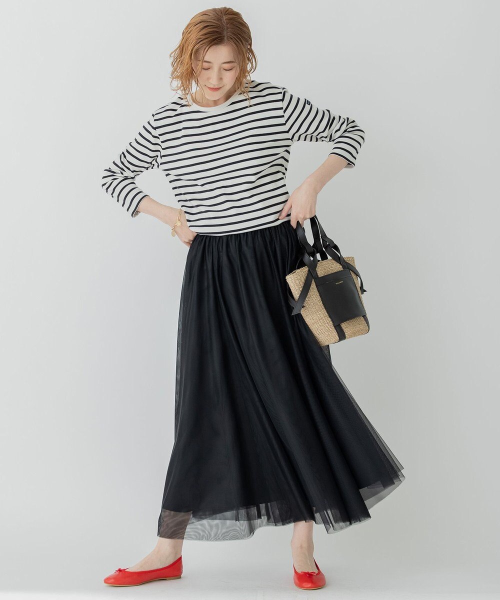 23区 L 【洗える】Armor-lux スムース ボーダー カットソー 