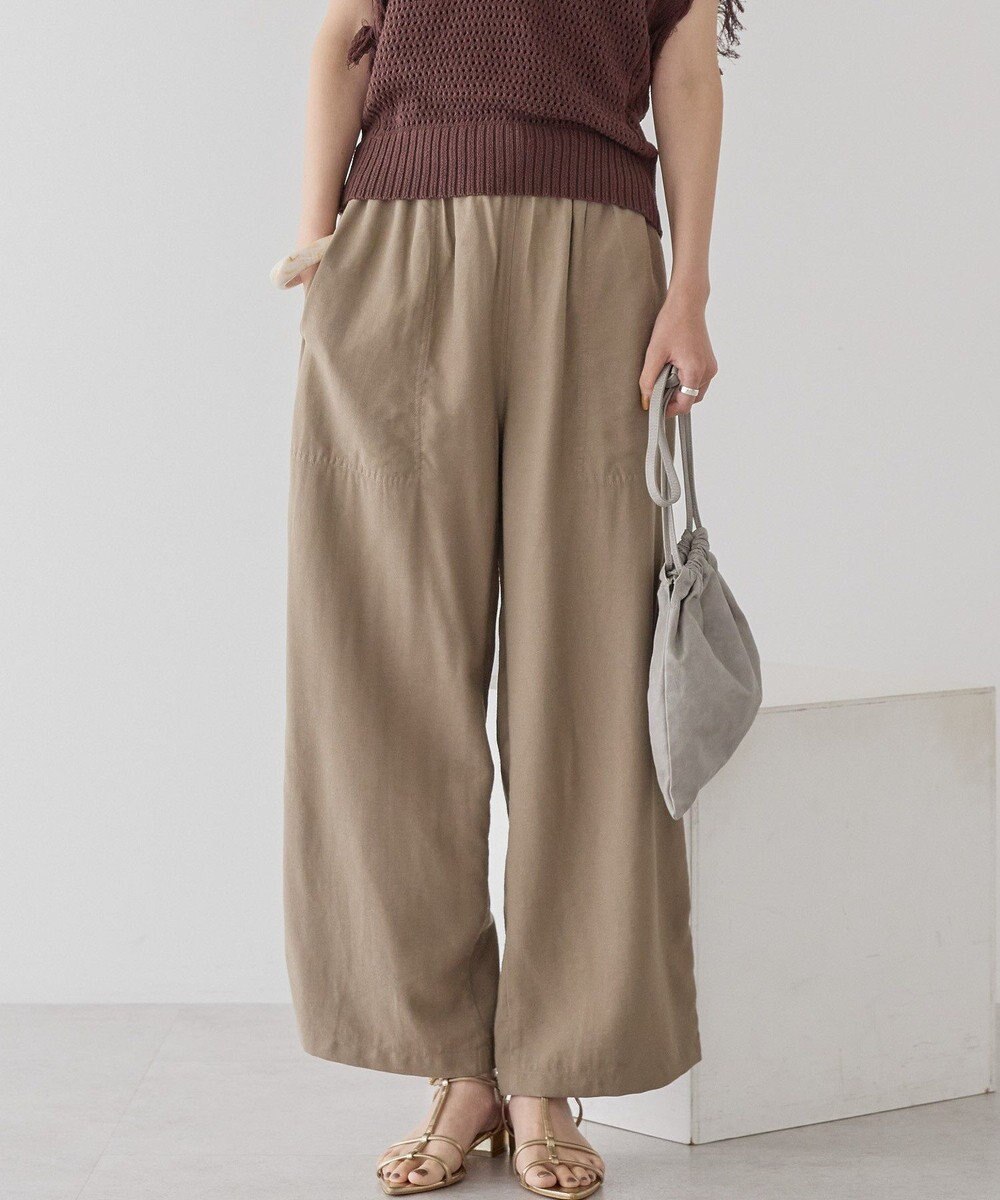 AMERICAN HOLIC 接触冷感ベイカーリラックスパンツ 