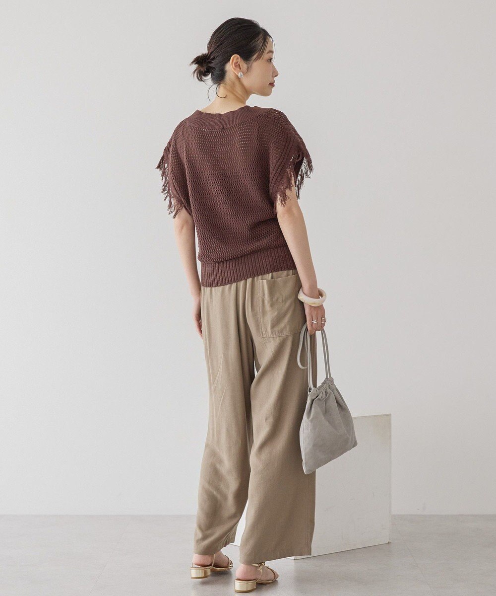 AMERICAN HOLIC 接触冷感ベイカーリラックスパンツ 