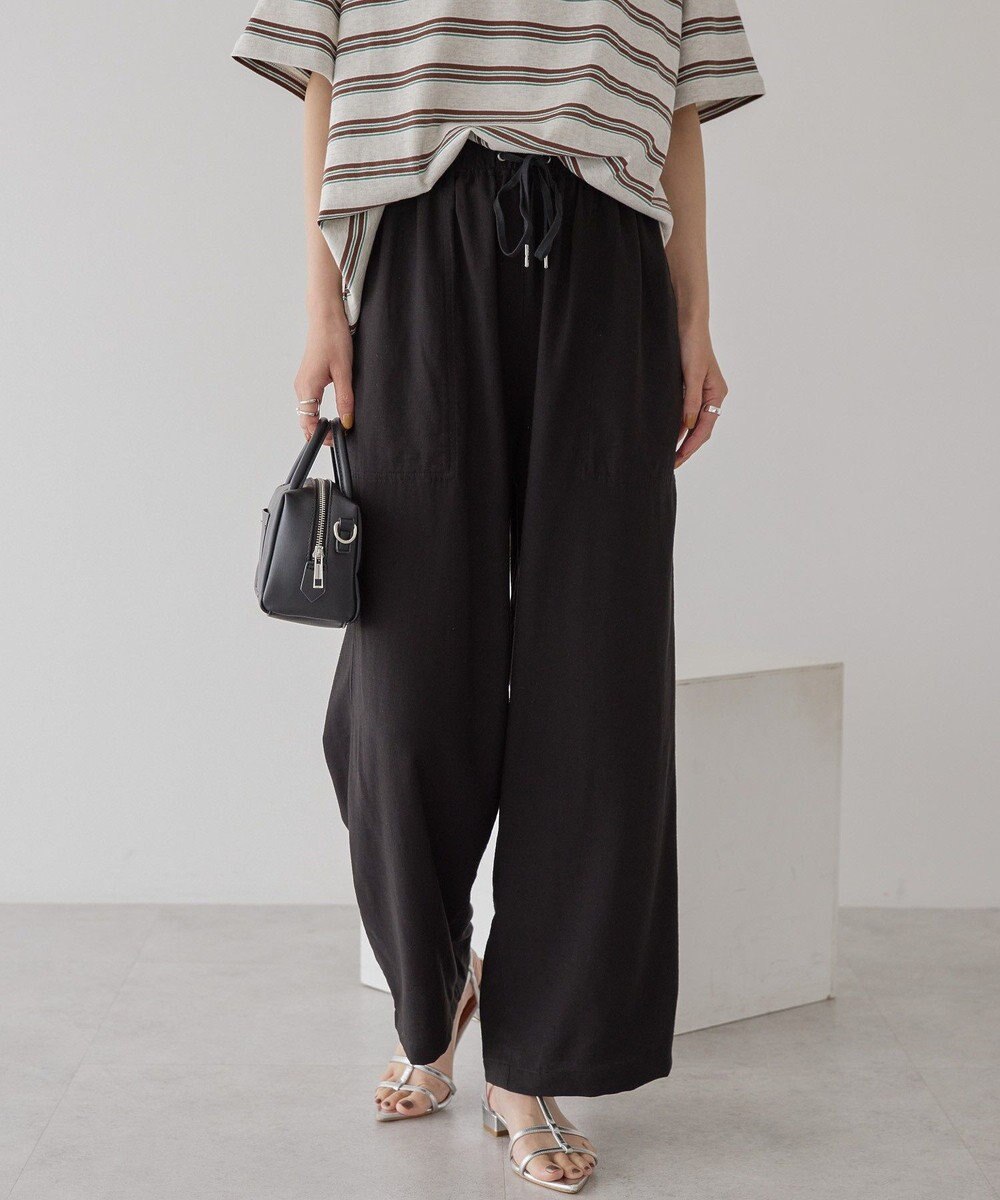 AMERICAN HOLIC 接触冷感ベイカーリラックスパンツ 