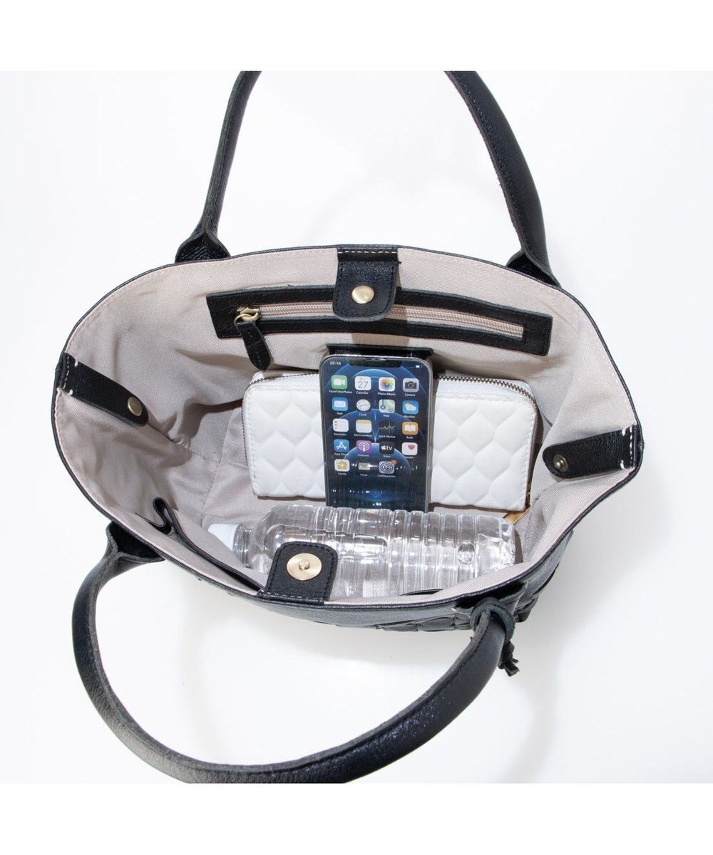 UNBILLION アトランタ ATLANTA / 牛革メッシュ手提げトート 