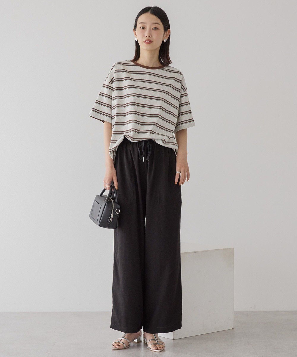 AMERICAN HOLIC 接触冷感ベイカーリラックスパンツ 