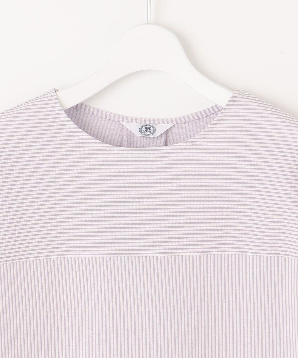 J.PRESS LADIES L 【WEB限定カラーあり・抗菌消臭・吸水速乾】サッカージャージー フレンチスリーブ カットソー 