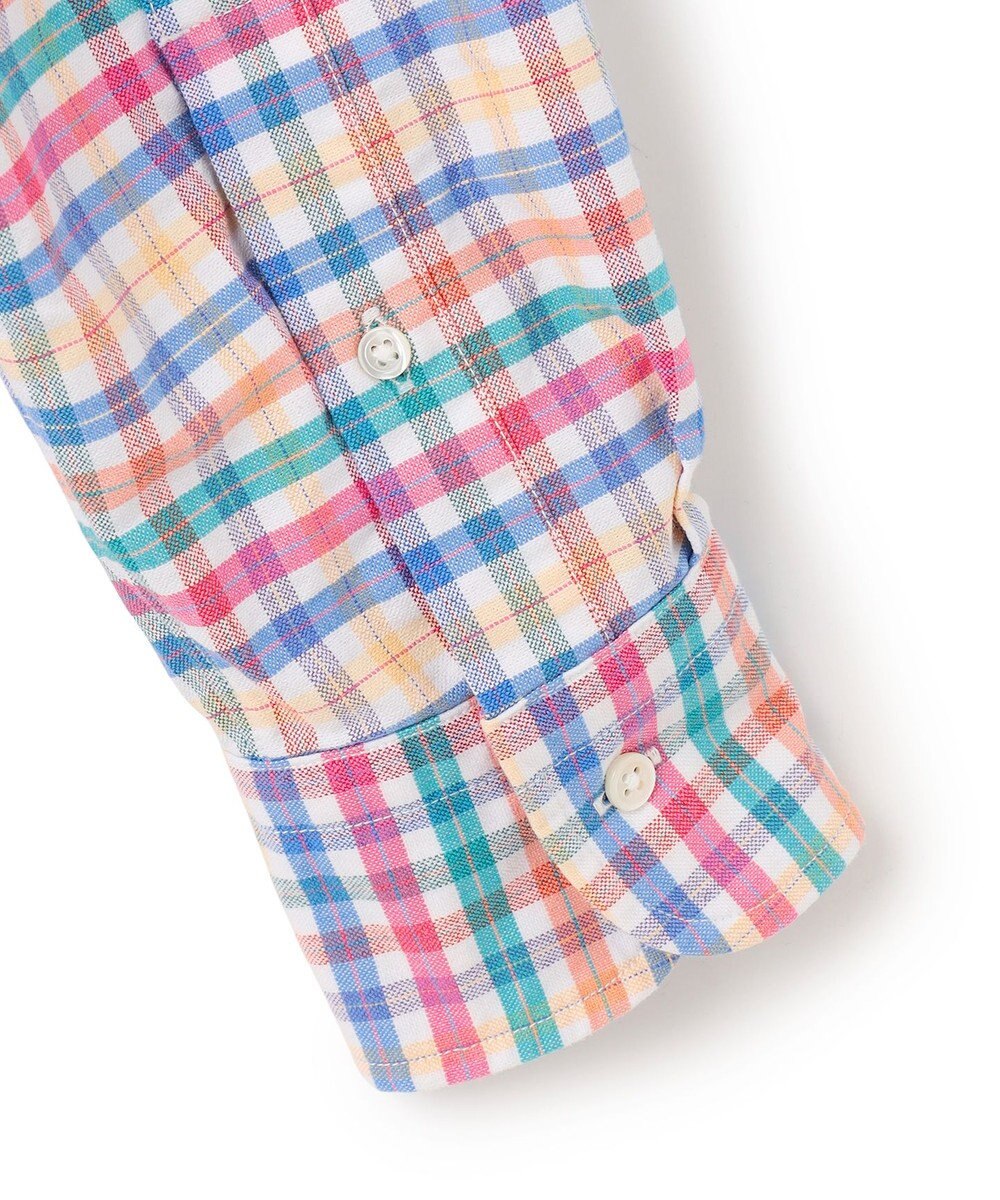 J.PRESS MEN コットンオックス マルチチェック シャツ / ボタンダウン 