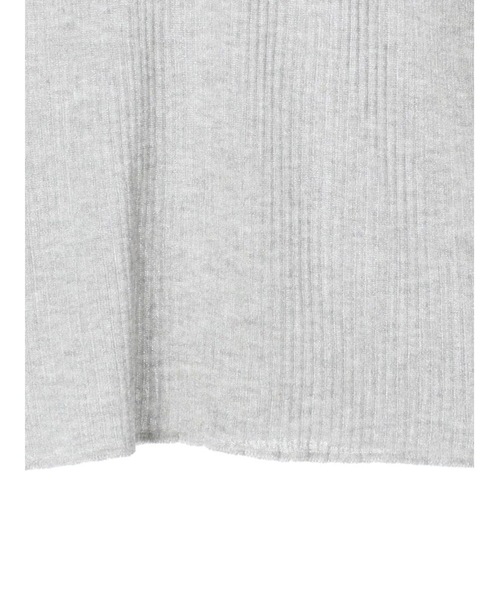 Green Parks AnriettMusee ラメ切替スリーブリブシアーニット 